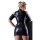 Wetlook-Minikleid schulterfrei - S