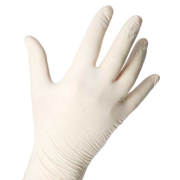 Latex Handschuhe natur 100 Stück M